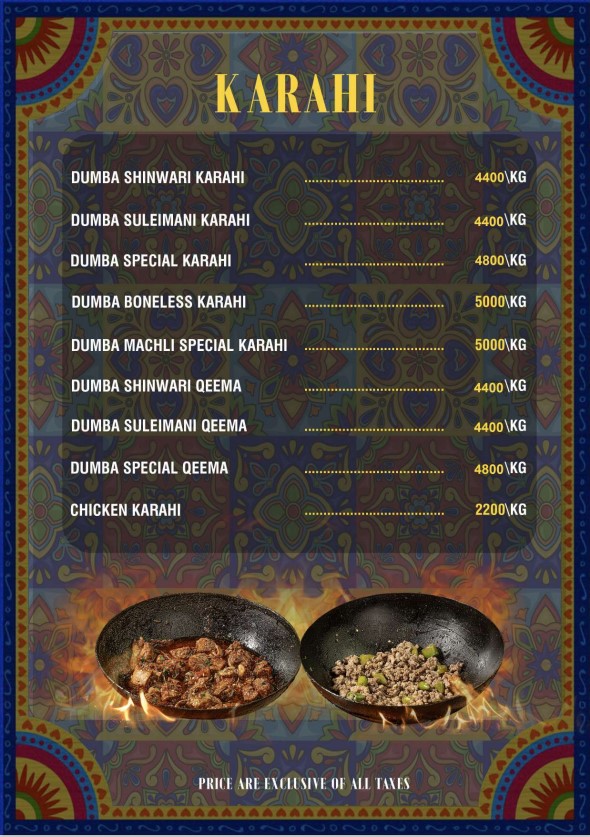 Karahi Page Menu updated