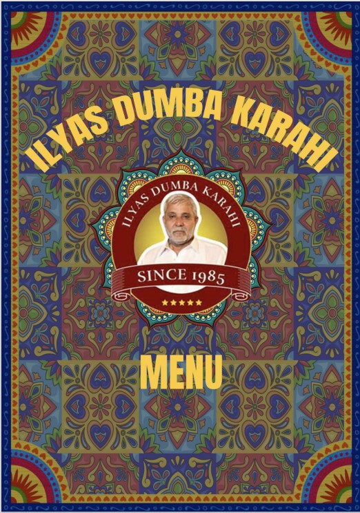 Ilyas Dumba Karahi Menu